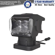 360° Portable Marine Searchlight Wireless LED Spotlight For Boat & Trucks Remote