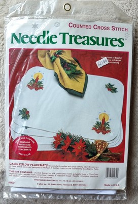 Needle Treasures Gezählt Kreuzstich Kit Candleglow Tischsets 4er Set 02932