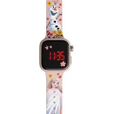 Disney Frozen Kinder LED-Digitaluhr Silikonarmband Geschenk Armbanduhr 3+ Jahre