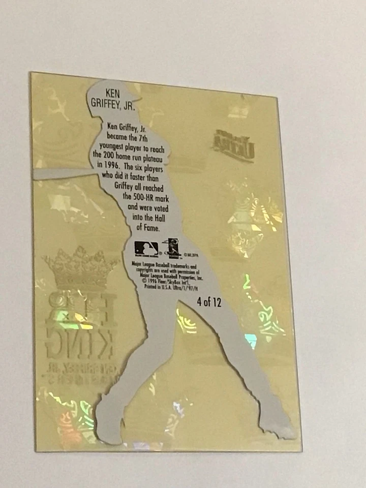 Ken Griffey Jr. 1997 Fleer Ultra HR KING 4 de 12 Marineros *Leer Descripción Foto 2 de 4