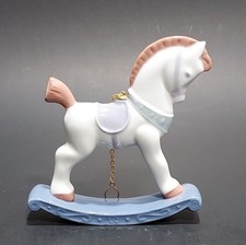 1995 LLADRO Santa’s Workshop Rocking Horse Christmas Ornament #06262 RETIRED 