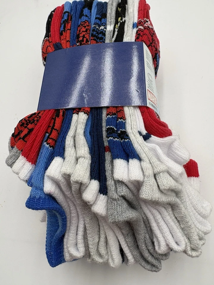 Calcetines Spider-Man Boys No Show de Marvel (12 pares) talla mediana Zapato Talla 10-3 Nuevo Foto 4 de 4