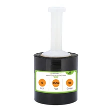 Mini Color Stretch Wrap Black Roll - 5 in. x 1000 ft. - 12 Rolls Shrink Film