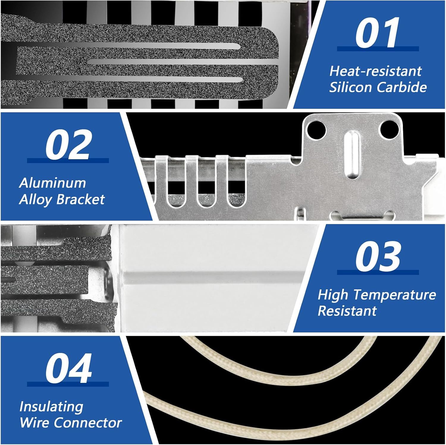 WB13K21 Oven Igniter for Gas Stove, Replacement Parts for GE Oven Range Range