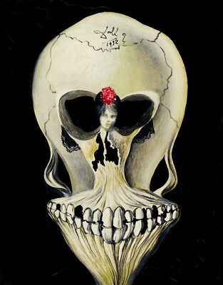 Salvador Dali: Ballerina in a Death's Head 22x30 Archival Quality Fine Art Print