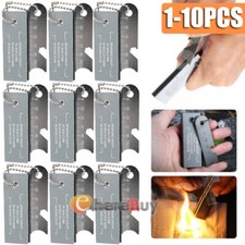 LOT 1 10PCS Magnesium Block Fire Starter with Flint  Striker
