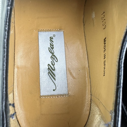 Mezlan Arpino Hombres Zapatos 10.5 M Negro Cosido Derby Zapatos de Vestir - Imagen 7 de 13