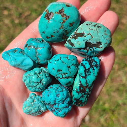 NATURAL HUBEI TURQUOISE ROUGH 99.4 GRAMS - Picture 1 of 2