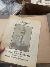 B.B. KING Signed Autograph Program From Natl Blues Awards 1981 Peabody Memphis