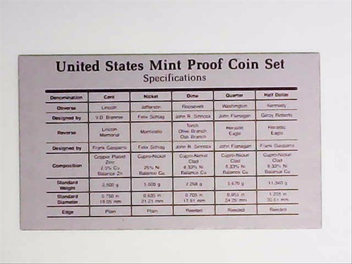 1989-S US Proof Mint Set 5 Coins CLAD 22soc0819 - Picture 5 of 6