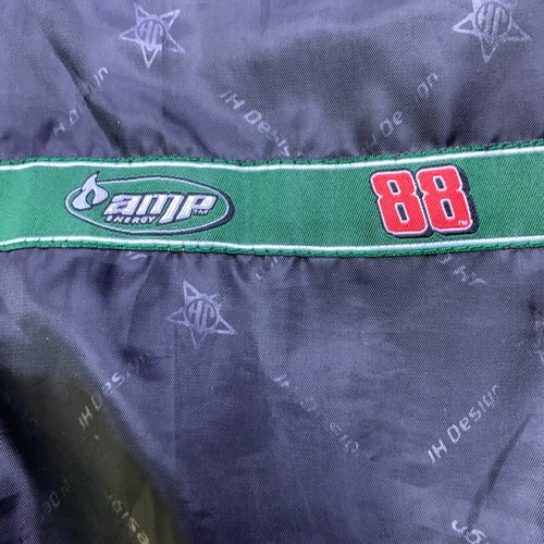 NASCAR Racing Jacket Mens 2XL Dale Earnhardt Jr Racing Stripe Snaps Amp Energy  - Picture 4 of 23