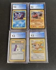 CGC 9.5 POKEMON Celebrations DARK GYARADOS Imposter Professor Oak Cleffa Claydol