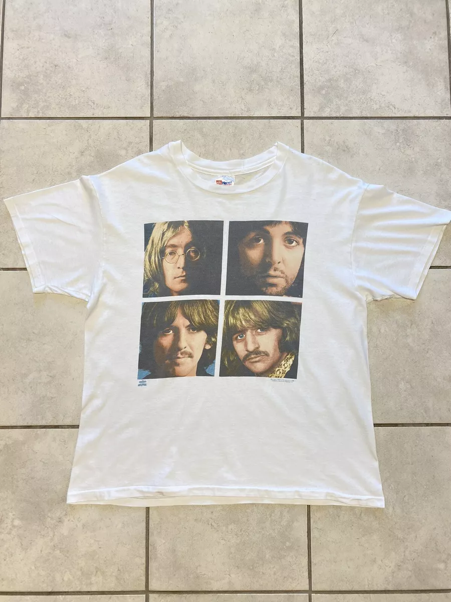 1990s The Beatles The White Album Photos T-Shirt XL Rock Hanes