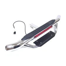 2" Receiver Heavy Duty Tow Hitch Drop Step Bar Chrome Brake Light Accessories