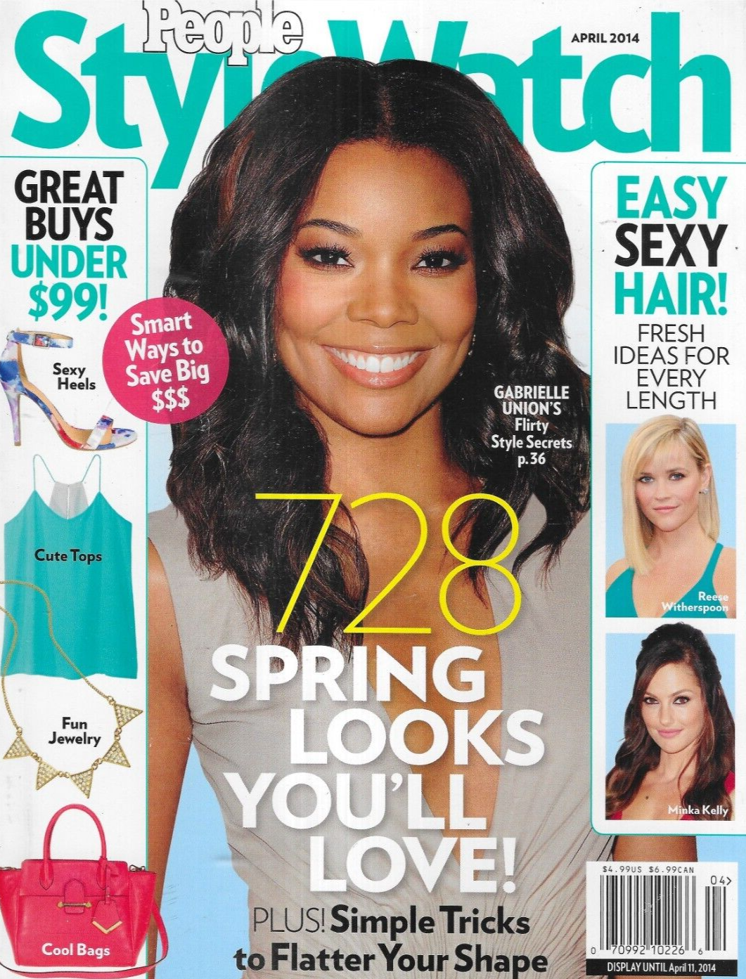 People Style Watch Magazine Gabrielle Union Spring Fashion Budget Style 2014