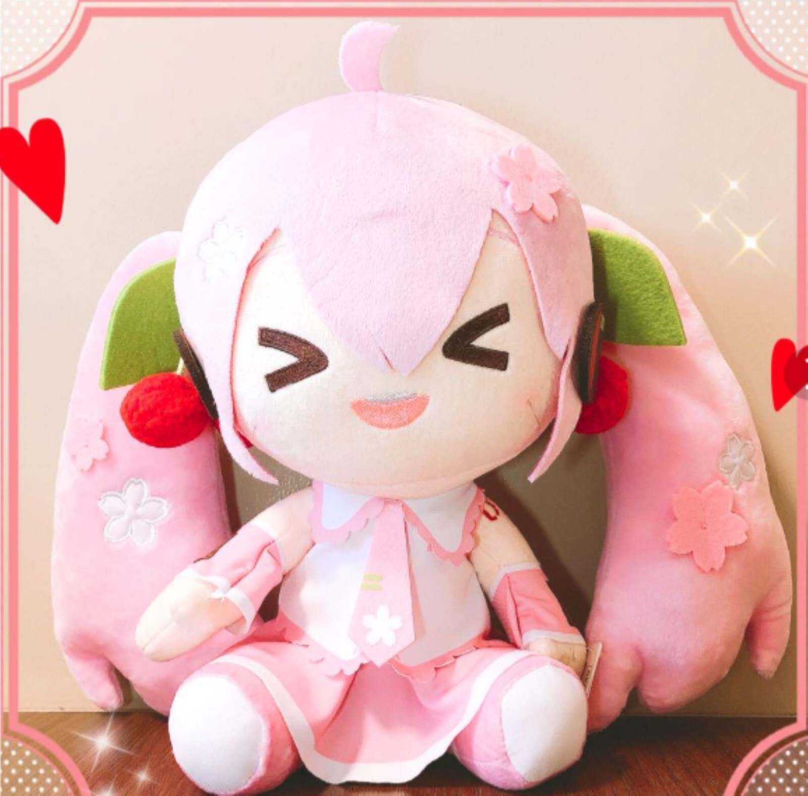 Мягкая игрушка ТАЙТО Сакура Мику БОЛЬШАЯ деформированная мягкая игрушка версия 1