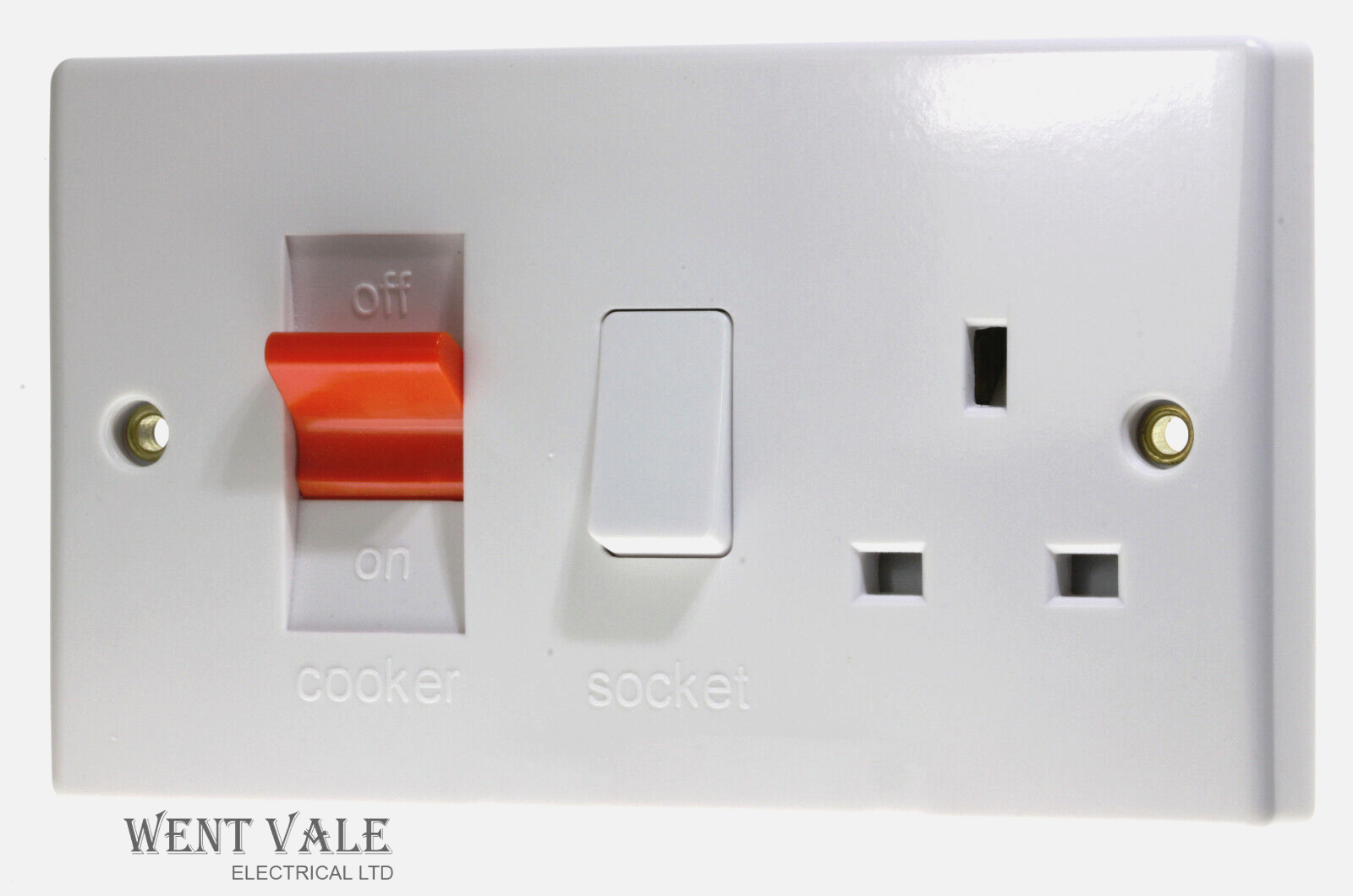 GET Ultimate Moulded - GU4000 - 45a Double Pole Cooker Control With 13a Socket
