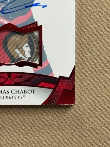 Thomas Chabot The Cup 2/4 RARE! 2020-21 Auto Tag "Sens Head" Incredible!! - Picture 4 of 7
