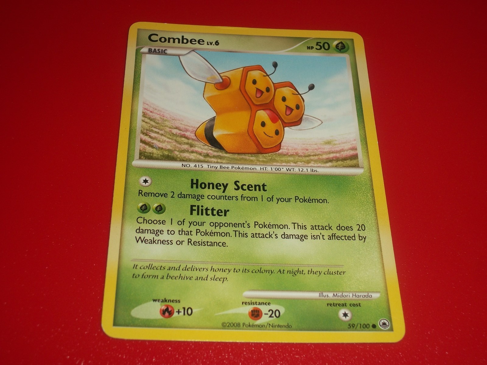 Pokemon Combee Card - 59/100 Common