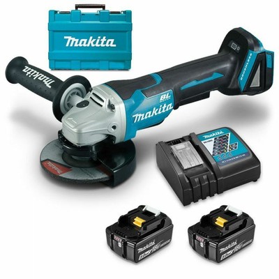 [Trả góp 0%]Máy Mài Góc Dùng Pin(125Mm/Công Tắc Bóp/Bl)(18V) Makita DGA508RTE