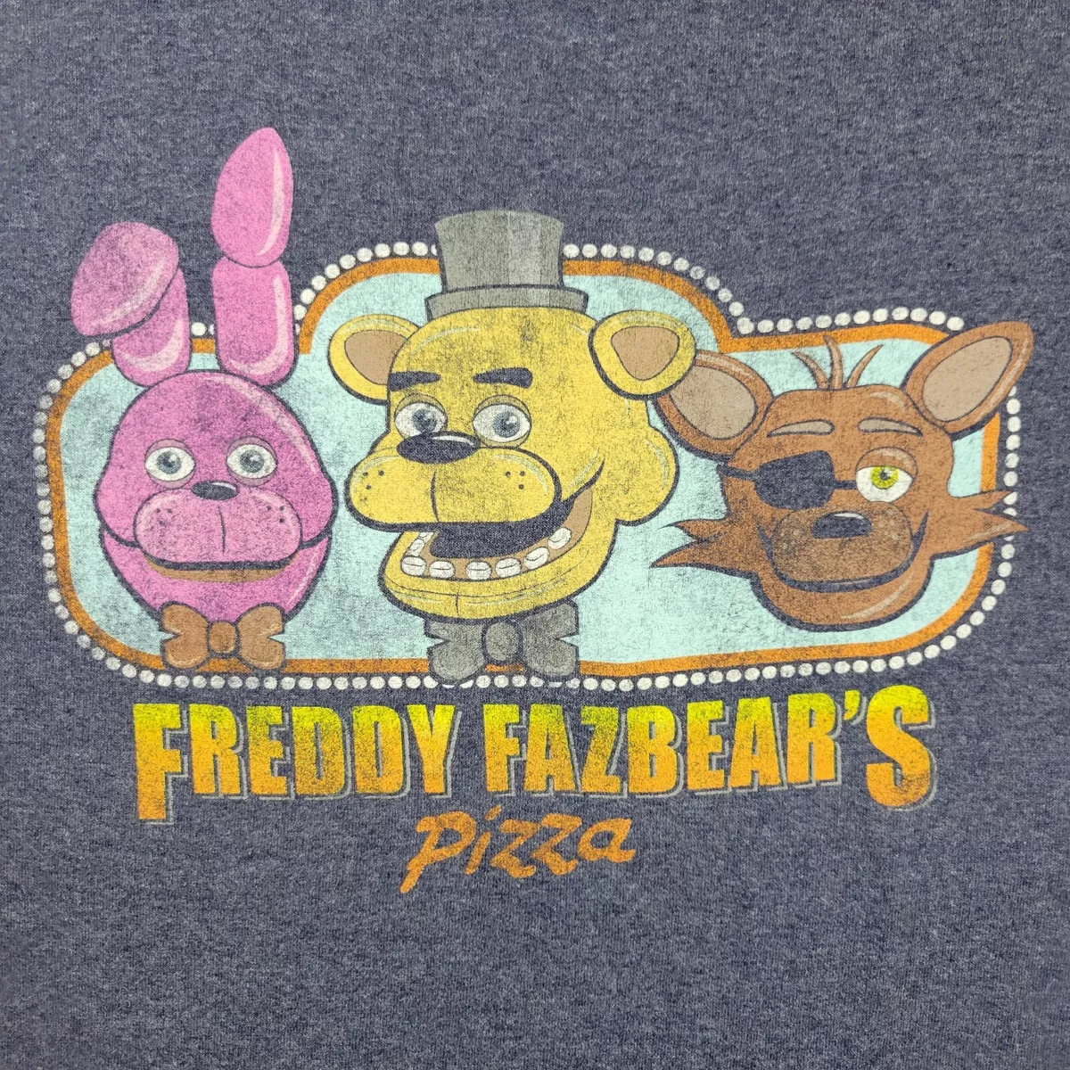 Fnaf Freddy Fazbear's Pizza Flyer Boy's Heather Grey T-shirt : Target