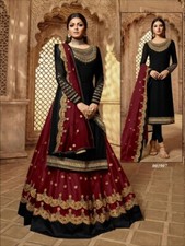 Bollywood Indian Pakistani Designer Gown Wedding Salwar Kameez Long Suit Party