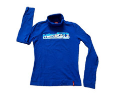 T-shirt donna Miss Sixty top manica lunga blu taglia S ottime condizioni