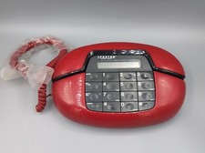 Vintage Telephone By Hi-Tech Red Spartan Model PT-895H FOR PARTS / REPAIR