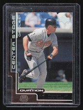 2000 Upper Deck Ovation Cal Ripken Jr CS7 Center Stage Silver Die-Cut Insert 