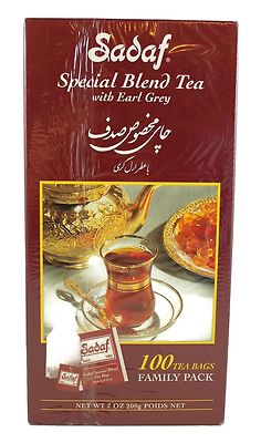 Sadaf Special Blend Tea With Earl Grey 100 Ct 2 Pack Total 0 Tea Bag Ebay