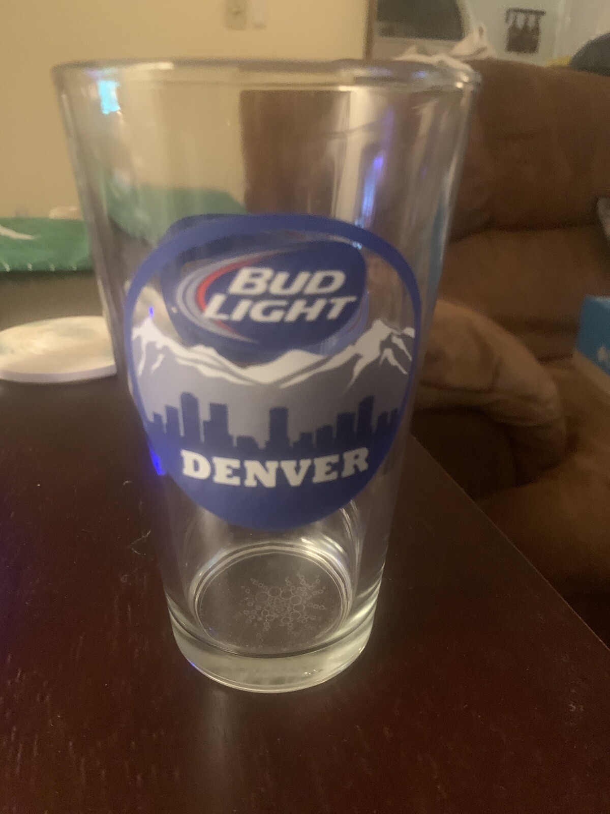 Bud Light Beer Glass - Denver Skyline - Cities Collection