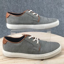 Tommy Hilfiger McKenzie 2 Mens Gray Canvas Lace up SNEAKERS Sz 9.5  