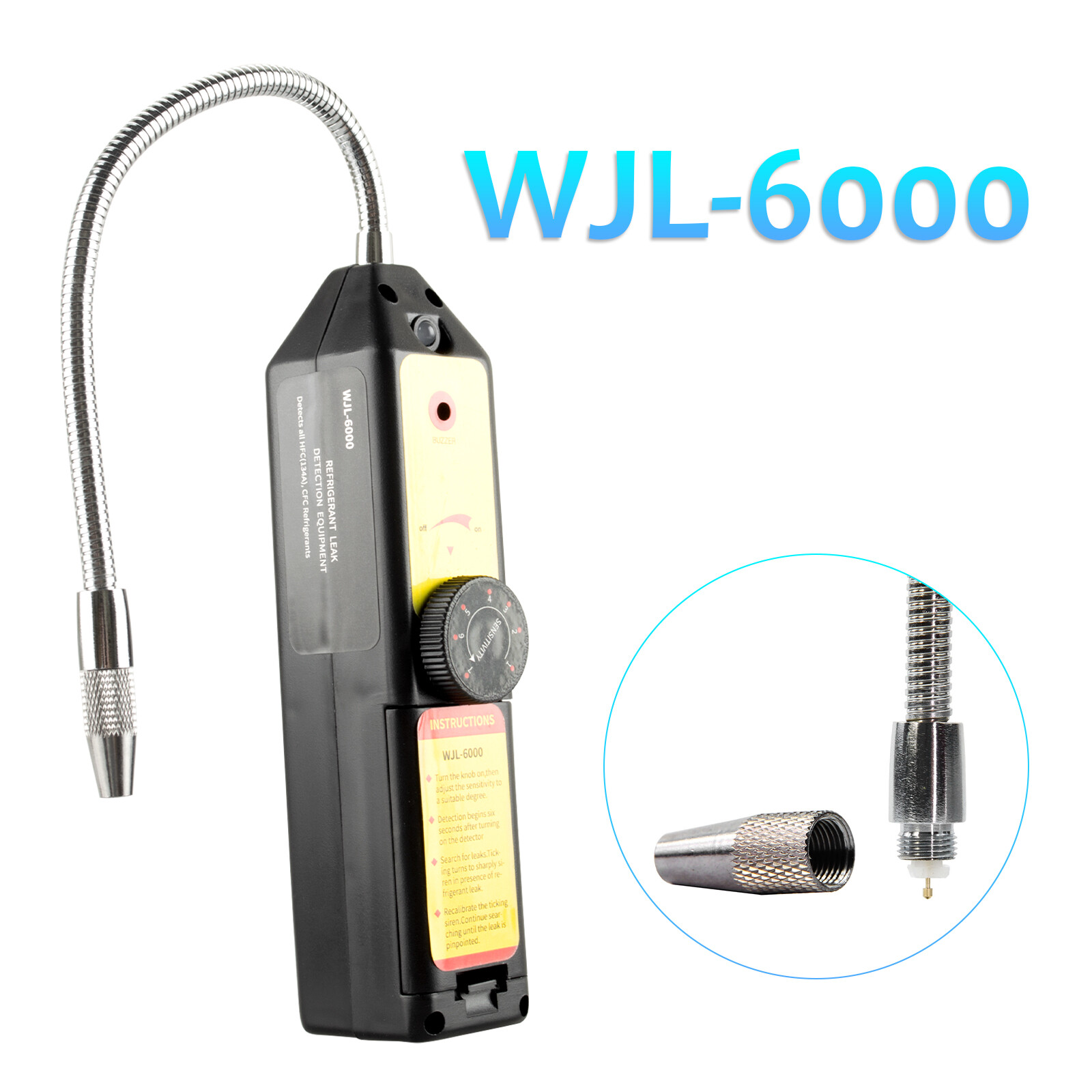 Portable Gas Leak Detector Sensor Halogen Tool CFC AC Freon Refrigerant  Sniffer | eBay
