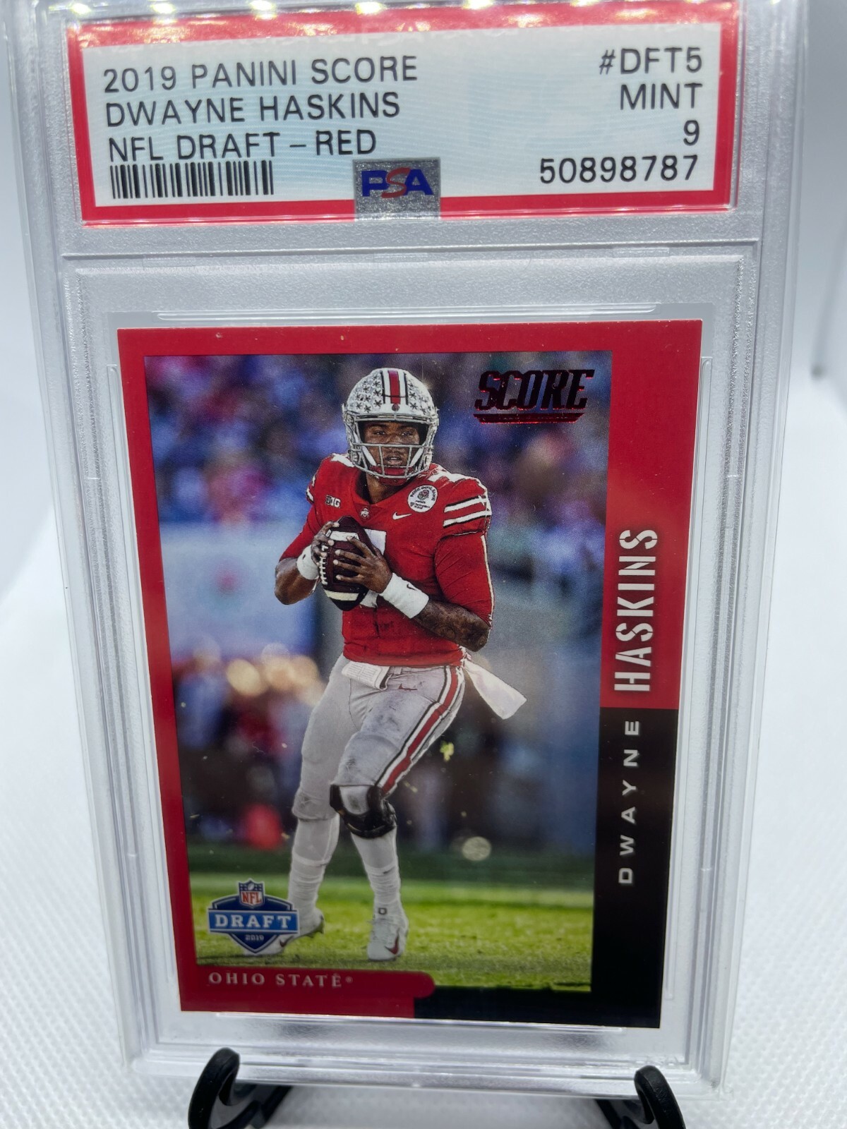 Dwayne Haskins Panini Score NFL Draft #DFT5 Red