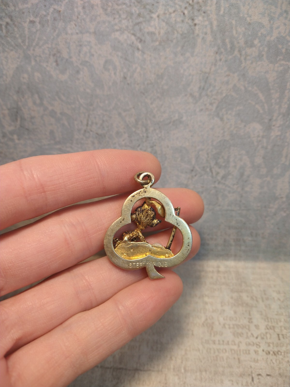 STERLING Silver Figural Pixie Elf IMP Golf Lucky … - image 12