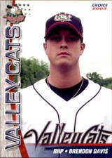 2003 Tri-City ValleyCats Choice #14 Brendon Davis Cedar Park Texas Baseball Card