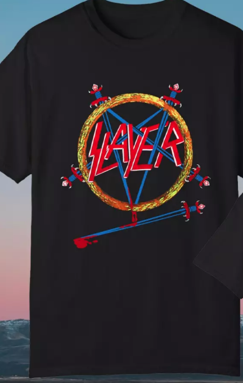ミュージシャン Vintage Slayer Hell Awaits Tour 85 Tee 1985 Slayer Hell Awaits Tour T-shirt1 | eBay