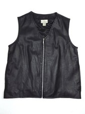 Black Leather Vest Nordstrom Womens M