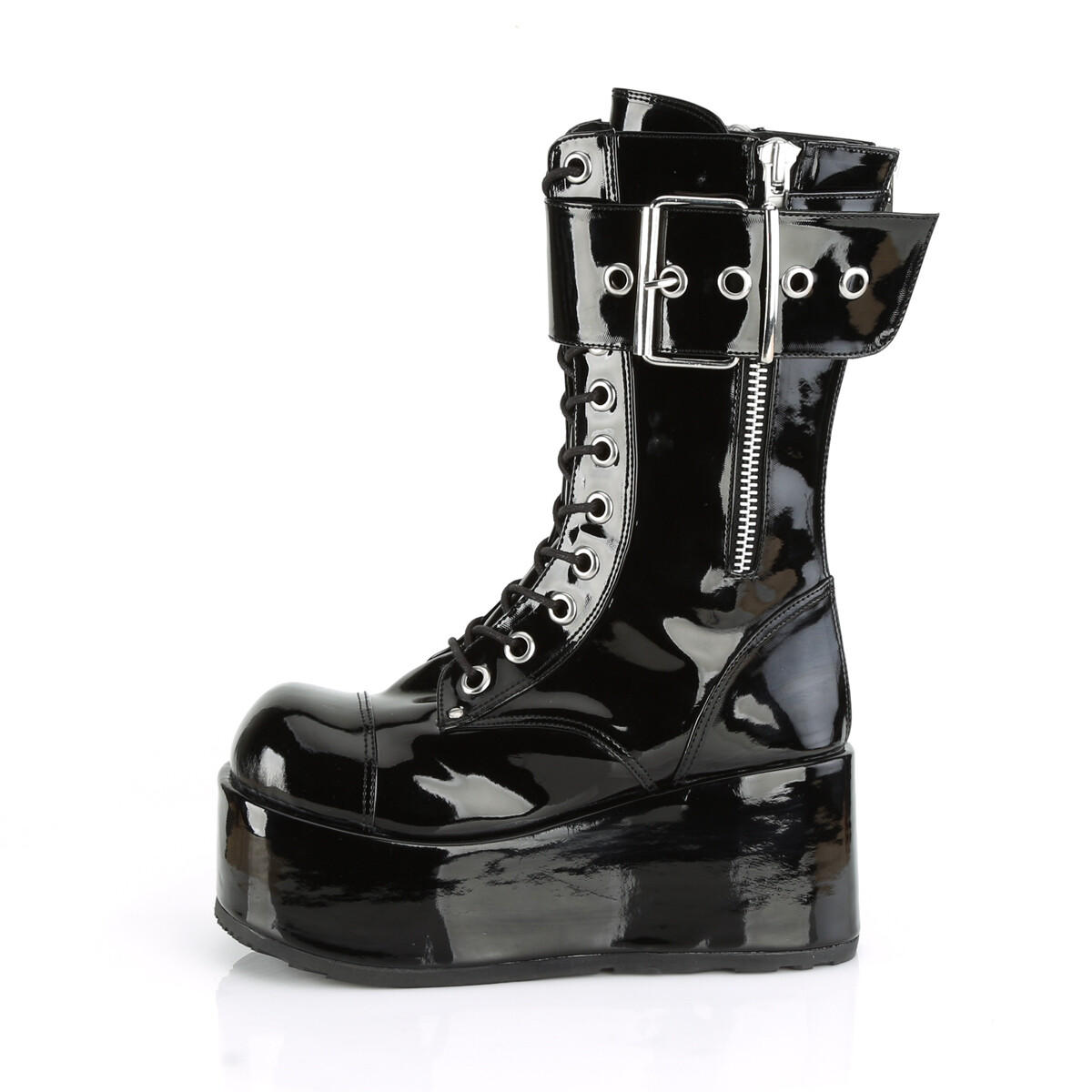 Demonia Petrol-150 Shiny Black Unisex 