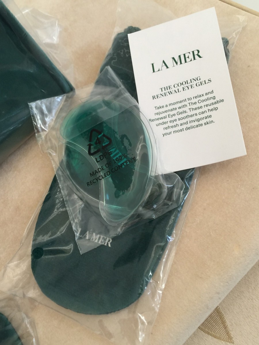 La Mer 3pcs Face Massage Tool Massager Cooling Eye Patch Cosmetic