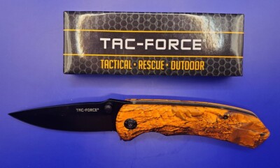 Tac Force TF-723EM Taschenmesser – Mit Gürtelclip, Glasbrecher & Sitzgurtschneider, Schwarz