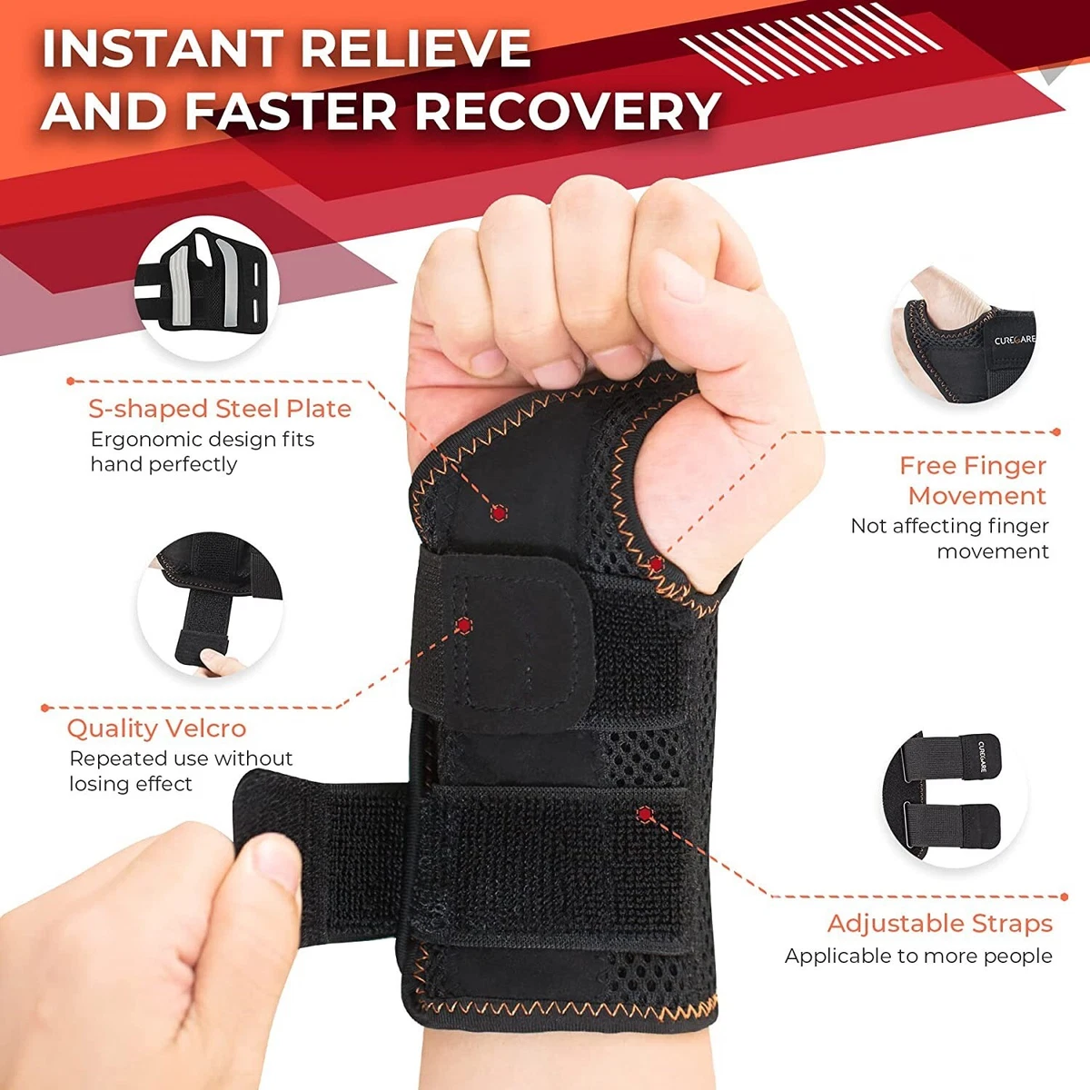 Volar Wrist Splint For Carpal Tunnel And Fracture Pain, 60 OFF