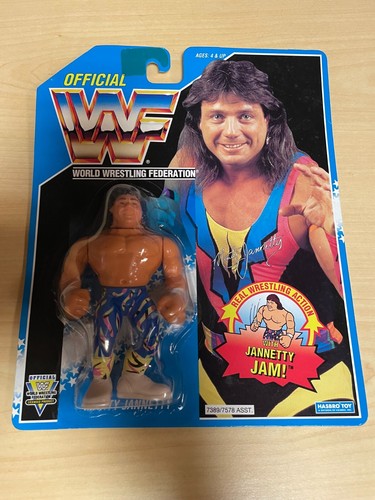 WWF Wrestling Hasbro Marty Jannetty on MOC New + O...