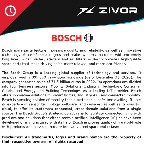BOSCH Alternator For HOLDEN ONE TONNER 1000KG 2M HJ 173 LC 1974-1976 #BXH1238A - Picture 2 of 8