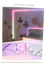 13.1' LED Flexible Strip Rope Light West & Arrow Ombre color white,pink & purple