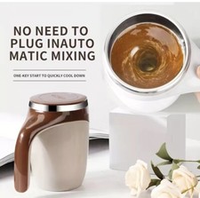 Auto Self Stirring Magnetic Stainless Steel Coffee Milk Tea Cup Smart Mixing