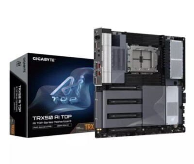 Gigabyte AMD TRX50 AI TOP Motherboard DDR5 sTR5  E-ATX SATA3  M.2 PCTRX50AITOP