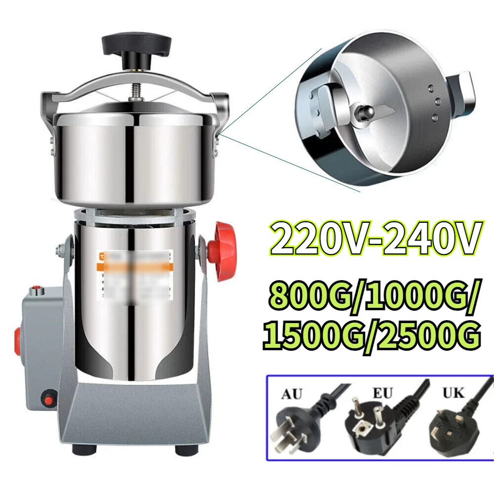 800G 1000G 1500G 2500G Electric Coffee Grinder Bean Grinding Milling Nut Crusher