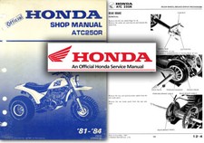 Honda ATC250R Service Workshop Repair Shop Manual ATC 250 R Trike 1981 1984 USB