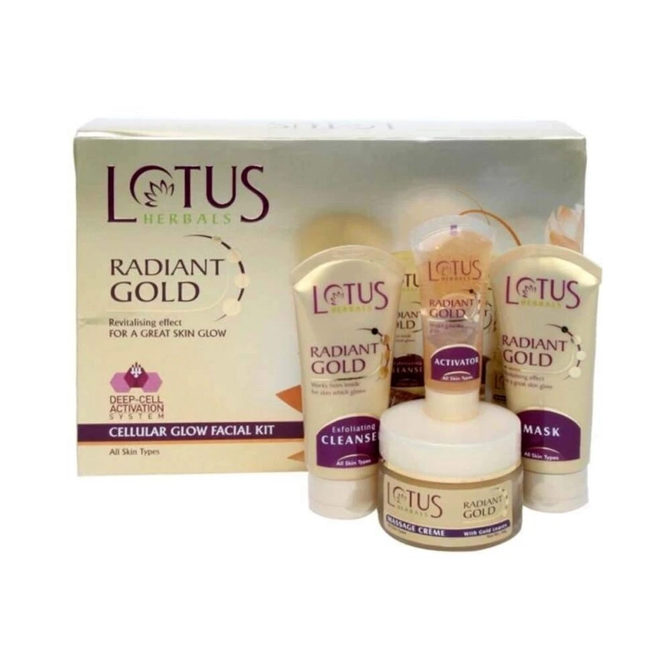 Kit facial Lotus Herbals Radiant Gold 170 g Foto 3 de 3